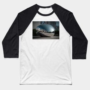 Distorted Michigan Ave Baseball T-Shirt